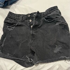 Wild Fable Charcoal Black Denim Shorts